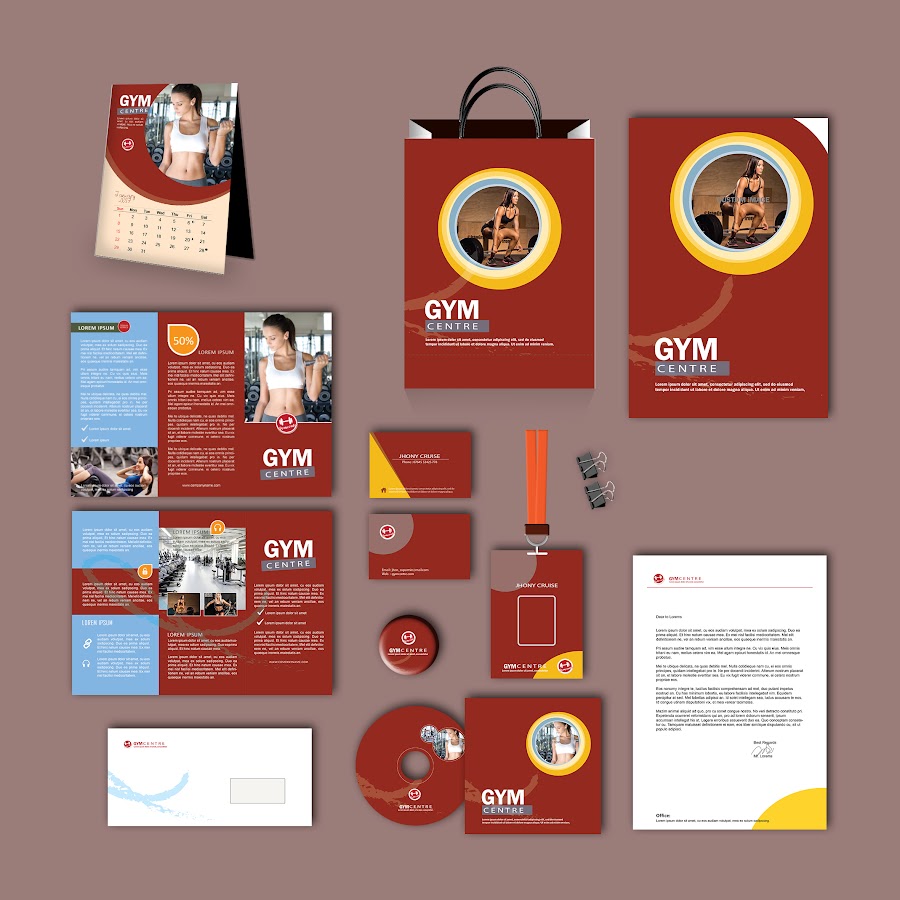 Brand Identity Kit-Gym