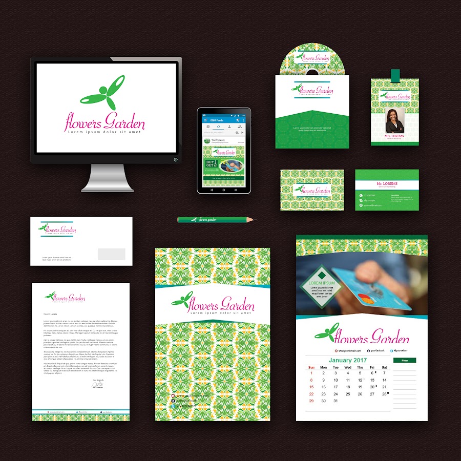 Brand Identity Kit-FlowersGarden