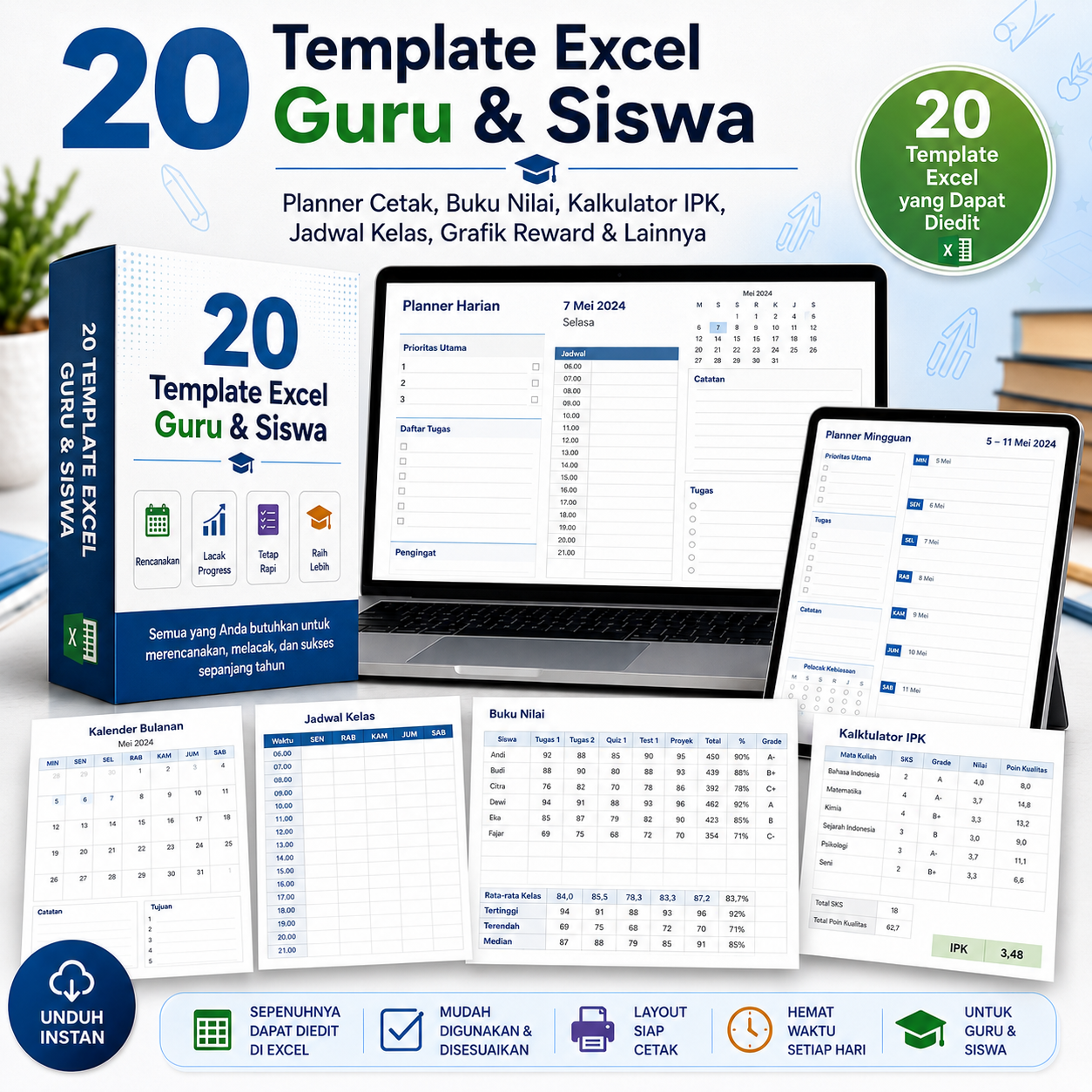 20 Template untuk Guru & Siswa
