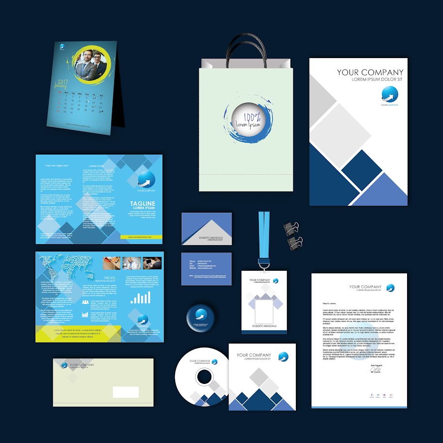 Brand Identity Kit-Bluecool