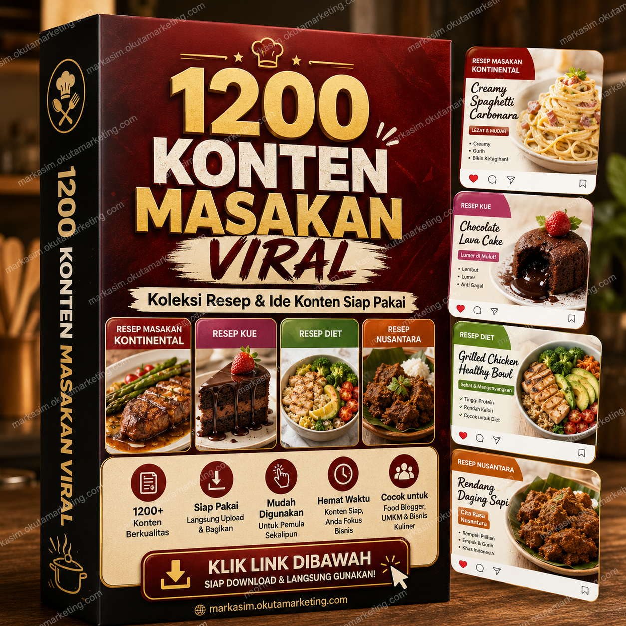 1.200+ Konten Masakan Viral