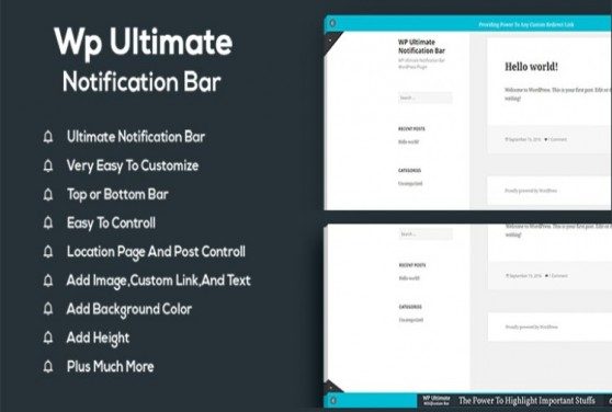 WP Notification Bar